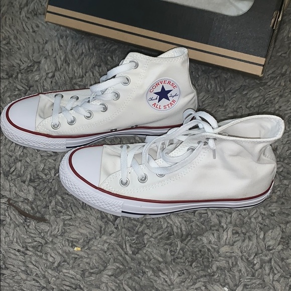 Converse Shoes - White high top converse